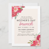Waterverf Floral Elegante moederdag brunch Kaart (Voorkant)