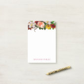 Waterverf Floral Elegante Sjabloon Flowers Post-it® Notes (Op bureau)