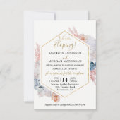 Waterverf floral Elopement Kaart (Voorkant)