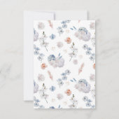 Waterverf floral Elopement Kaart (Achterkant)