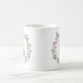 Waterverf Floral | Engelse buldog Koffiemok (Center)