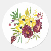 Waterverf Floral Envelope Stickers (Voorkant)