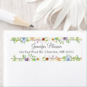 Waterverf Floral Etiket (Insitu)