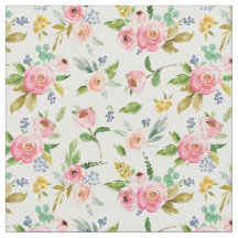 Waterverf Floral Fabric