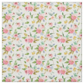 Waterverf Floral Fabric Stof (Swatch)