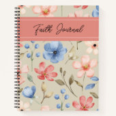 Waterverf Floral Faith Journal Notitieboek (Voorkant)