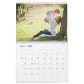 Waterverf Floral familienaam Kalender (Mar 2026)