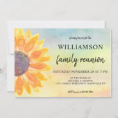 Waterverf Floral Family Reunion Kaart (Voorkant)