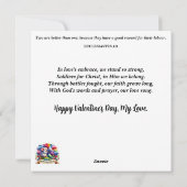 Waterverf Floral Fantasy Romance Mouse Valentijn Feestdagenkaart (Achterkant)