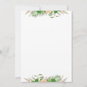 Waterverf Floral Fiesta Baby shower Uitnodiging (Achterkant)