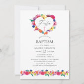 Waterverf Floral Fiesta Baptism Kaart (Voorkant)
