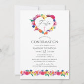 Waterverf Floral Fiesta-bevestiging Kaart (Voorkant)