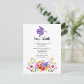 Waterverf Floral Fiesta Guest - Gegevens Informatiekaartje (Staand voorkant)