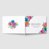 Waterverf Floral Fiesta Quinceañera Gastenboek (Volledig)