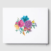 Waterverf Floral Fiesta Quinceañera Gastenboek (Achterkant)