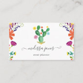 Waterverf Floral Fiesta Visitekaartje (Voorkant)