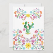 Waterverf Floral Fiesta Vrijgezellenfeest Kaart (Achterkant)