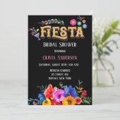 Waterverf Floral Fiesta Vrijgezellenfeest Kaart (Staand voorkant)