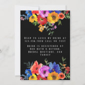 Waterverf Floral Fiesta Vrijgezellenfeest Kaart (Achterkant)