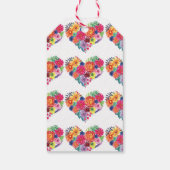 Waterverf Floral Fiesta Wedding Cadeaulabel (Achterkant)