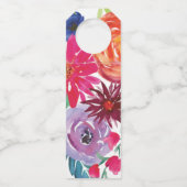 Waterverf Floral Fiesta Wedding Flessenhanger (Achterkant)