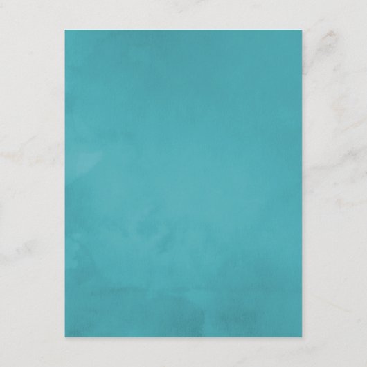 Waterverf Floral Fiesta Wedding Guest Details Informatiekaartje (Achterkant)