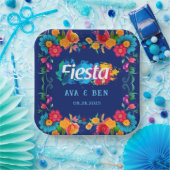 Waterverf Floral Fiesta Wedding Papieren Bordje (Feest)