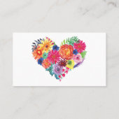 Waterverf Floral Fiesta Wedding Plaatskaartje (Achterkant)