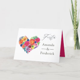 Waterverf Floral Fiesta Wedding Programma