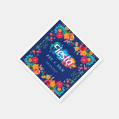 Waterverf Floral Fiesta Wedding Servet (Hoek)