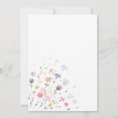 Waterverf Floral film-thema bruiloft Bedankkaart (Achterkant)