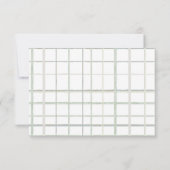 Waterverf Floral Fisherman Baby shower Bedankkaart (Achterkant)