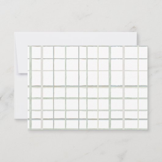 Waterverf Floral Fisherman Baby shower Bedankkaart (Achterkant)