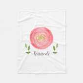 Waterverf Floral Fleece Baby (Voorkant)