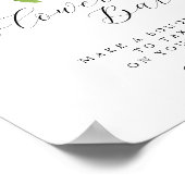 Waterverf Floral "Flower Bar"-douche voor afdrukke Poster (Hoek)