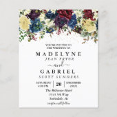 Waterverf Floral Flyer voor kerstwinterbruiloft (Voorkant)