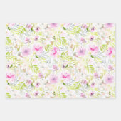 Waterverf "Floral Foliage" Inpakpapier Vel (Voorkant)