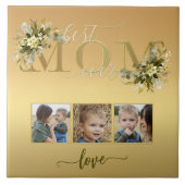 Waterverf Floral Foto Collage Mam Tegel Tegeltje (Voorkant)