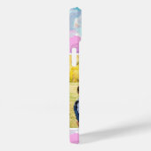 Waterverf Floral Foto en Monogram Case-Mate iPhone Case (Achterkant / Rechts)