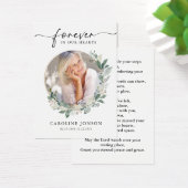 Waterverf Floral Funeral Memorial Prayer Kaart (Bureau)