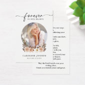 Waterverf Floral Funeral Memorial Prayer Kaart (Bureau)