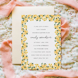 Waterverf Floral Garden Baby shower Kaart