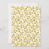 Waterverf Floral Garden Baby shower Kaart (Achterkant)