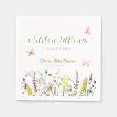 Waterverf Floral Garden Baby shower servetten (Voorkant)