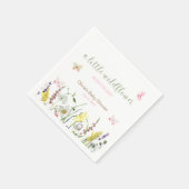 Waterverf Floral Garden Baby shower servetten (Hoek)