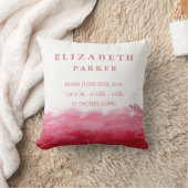 Waterverf Floral Garden Baby Stats Pillow Kussen (Deken)