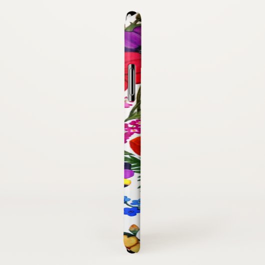 Waterverf Floral Garden iPhone Case (Achterkant / rechts)