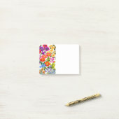 Waterverf Floral Garden Post Post-it® Notes (Op bureau)