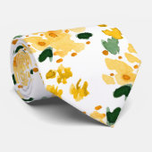 Waterverf Floral Garden Stropdas (Opgerold)