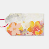 Waterverf Floral Garden Wedding Cadeaulabel (Achterkant Horizontaal)